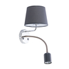 Edit Maja Wall Light with Reading Light - Grey