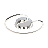 Edit May LED Flush Ceiling Light - Chrome