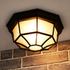 Edit Milano Outdoor Flush Ceiling Light - Black