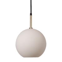 Edit Milla Glass Ceiling Pendant Light with Plug - Opal