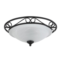 Edit Noble Flush Ceiling Light - Black