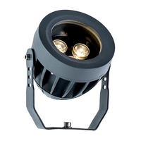 Edit Oak LED Outdoor Wall Mounted Spotlight - Dark Grey