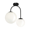 Edit Orb 2 Arm Ceiling Pendant Light - Black & White