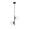 Edit Orb 2 Light Ceiling Pendant - White & Black