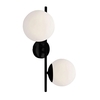 Edit Orb 2 Light Wall Light - White & Black