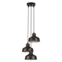 Edit Owen 3 Light Cluster Ceiling Pendant - Matt Black