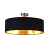 Edit Oxford Semi-Flush Ceiling Light - Black & Gold