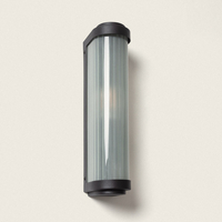 Edit Peridot Bathroom Flush Wall Light - Black
