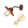 Edit Perth 6.5W Warm White LED Smart WiFi Outdoor Wall Light - Rust Brown
