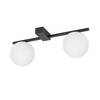 Edit Pik 2 Light Semi-Flush Ceiling Light - Black