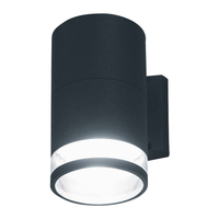 Edit Piller Outdoor Wall Light - Graphite