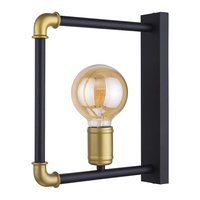 Edit Pipeline Wall Light - Black