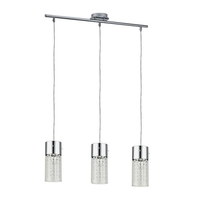 Edit Plaza 3 Light Bar Ceiling Pendant - Chrome