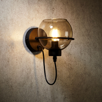 Edit Pobo Wall Light - Smoked Glass