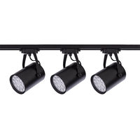 Edit Profile 18W Warm White LED 1 Circuit Track Light Kit - Black - 3 Lights