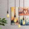 Edit Quad 4 Arm Ceiling Pendant Light - Antique Brass