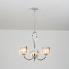 Edit Quartz Crystal 3 Arm Ceiling Light - Chrome