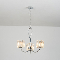 Edit Quartz Crystal 3 Arm Ceiling Light - Chrome