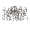 Edit Rain Glass Semi-Flush Ceiling Light - Aged Silver