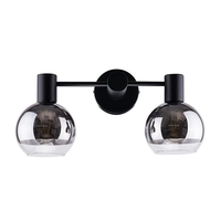 Edit Route 2 Arm Wall Light - Black