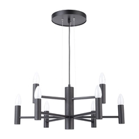 Edit Scratch 9 Light Chandelier - Black