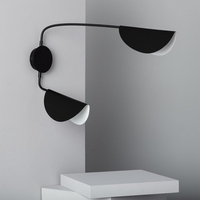 Edit Sendai 2 Arm Wall Light - Black