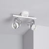 Edit Sinner 2 Light Adjustable Ceiling Spotlight Bar - White
