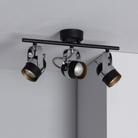 Edit Sinner 3 Light Ceiling Spotlight Bar - Black