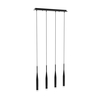 Edit Slick 4 Light Bar Ceiling Pendant - Black