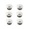 Edit Slimline Deep Recessed IP65 Fixed Downlight - Matt White - Pack of 6