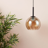Edit Smooth Glass Ceiling Pendant Light - Amber