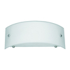 Edit Smooth Glass Flush Wall Light - White