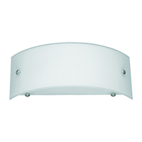 Edit Smooth Glass Flush Wall Light - White