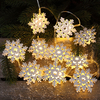 Edit Snowflake Battery Operated LED String Lights - 10 Lights