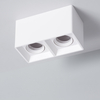 Edit Space Double Square Flush Wall Light - White