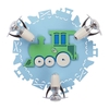 Edit Steam 3 Light Spotlight Plate - Blue and Green
