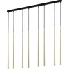 Edit Stream 8 Light Bar Ceiling Pendant Light - Black & Gold