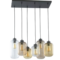 Edit Sweet 6 Light Bar Ceiling Pendant Light - Black