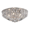 Edit Tallulah Crystal Flush Ceiling Light - Chrome