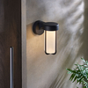 Edit Thames Frosted LED Outdoor Wall Light - Matt Black