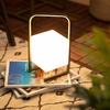Edit Tiber Portable USB Rechargeable Battery Operated Outdoor LED Table Lamp - Green