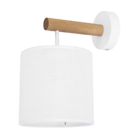 Edit Timber Wall Light - White