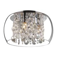 Edit Topaz Flush Ceiling Light - Chrome