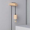 Edit Torse Wall Light with Plug - Wood