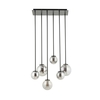 Edit Tulia 6 Light Bar Ceiling Pendant - Smoked Glass