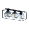 Edit Tumbler 3 Light Flush Glass Ceiling Light - Smoked