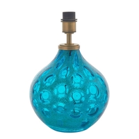Edit Venice Teal Glass Table Lamp - Base Only