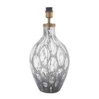 Edit Verona Charcoal Glass Table Lamp - Base Only