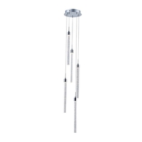 Edit Vessel 5 Light LED Cluster Ceiling Pendant - Chrome