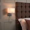 Edit Waldorf Wall Light with LED Reading Light - Chrome